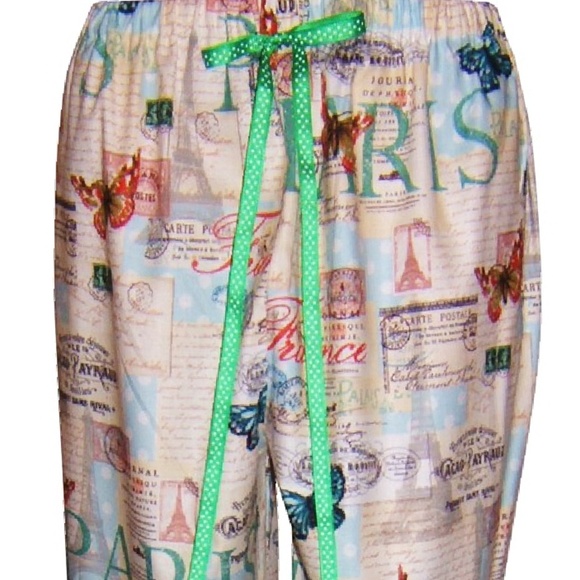 Weekend In Paris Pajama Bottom - Picture 1 of 2